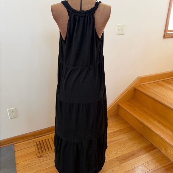 Max Studio Black Halter Tiered Maxi Dress - Picture 2 of 6